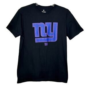 Fanatics NFL Pro Line New York Giants Black Blue T-Shirt Large NWT
